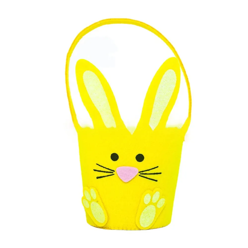 Easter Basket Bunny Bucket Rabbit Shape Egg Barrel Bags Kids Candy Eggs Storage Tote Handbag Party Gift Bag 0123