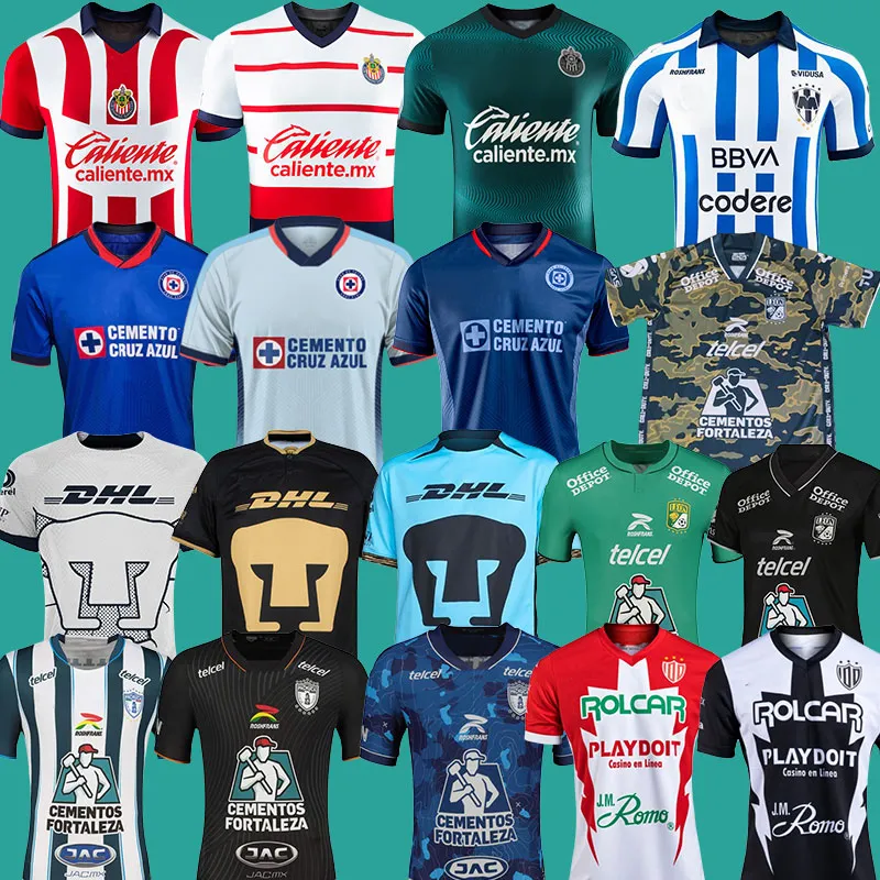 2023 2024 Messicano Football Club Chivas CD Guadalajara Pachuca Cruz Azul 23 24 maglie da calcio Leon MONTERREY necaxa PACHUCA UNAM maglia da calcio LIGA MX Kit Uniformi