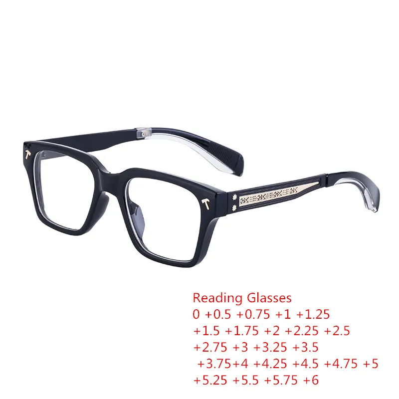 Sunglasses Designer Customized Reading Glasses Blue Light Eyeglasses With Box Diopters 0 To -6.0 +6.0 Myopia Glasses