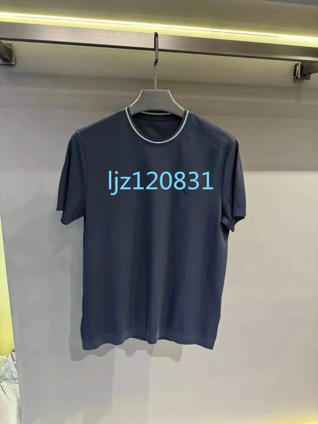 24SS T-shirt de mode Designer pour hommes Col rond Chemise à manches courtes Top Femme Casual Lettre Chemise Street Long Staple Coton M-3XL 415
