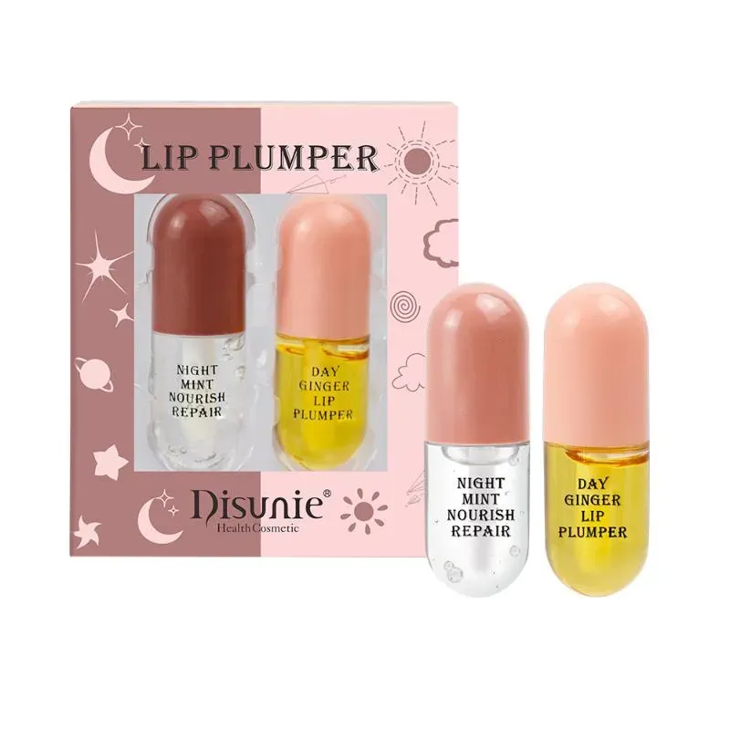 Läppglans Instant Volumising Lips Plumper Essential Oil BT0X Fuktande reparation Juvvy 3 Minska fin linje Sexig knubbig Ultra Enhancer 4