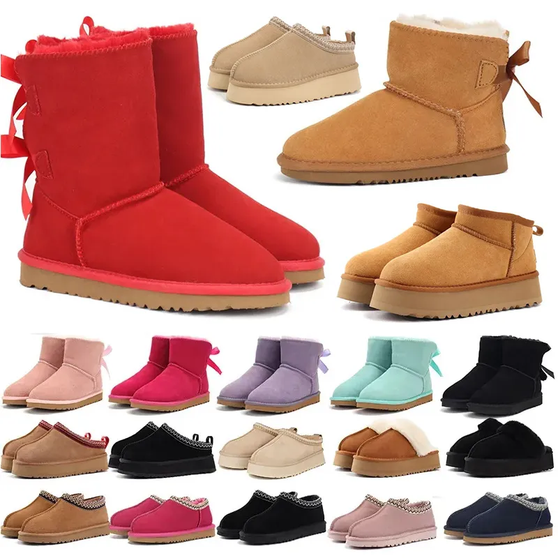 bottes pour femme plate-forme australienne tazz tasman pantoufles chaussures de marque graines de moutarde genou haute cheville lune dame filles femmes chambre maison neige hiver ultra mini bottes