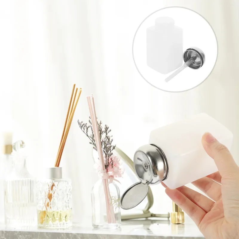 Nail Gel Polish Remover Pump Bottle Refillable Dispenser Makeup Dispenser(200ML)