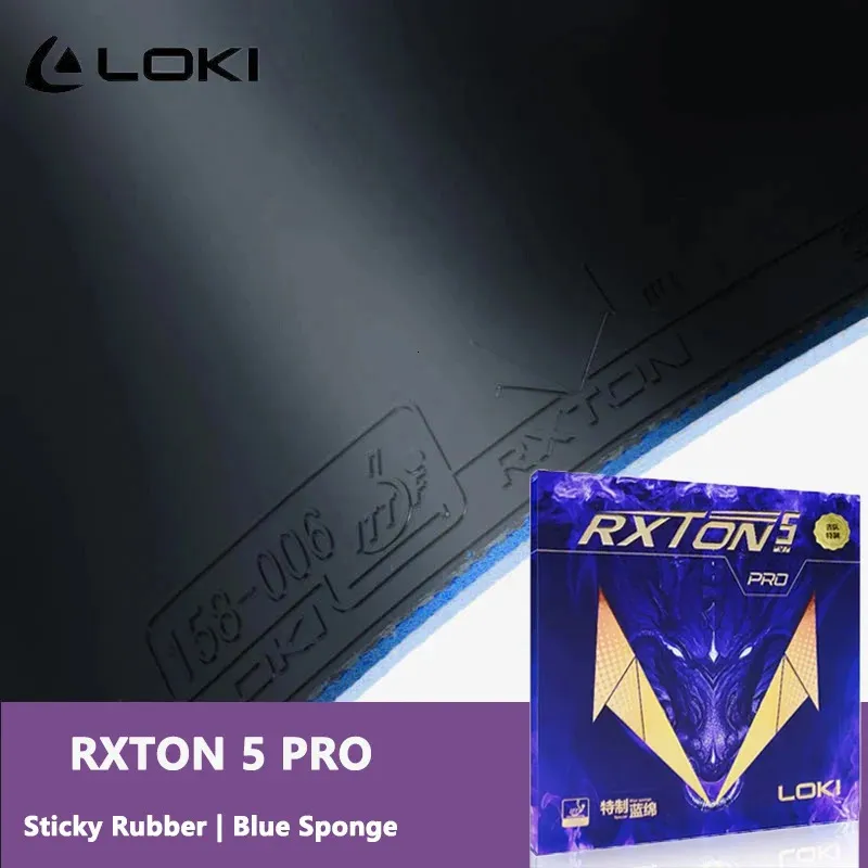Loki Rxton 5 Pro Table Tennis Racket Sticky and Pimplysin ITTF承認済みPing Pong with High密度スポンジ240122