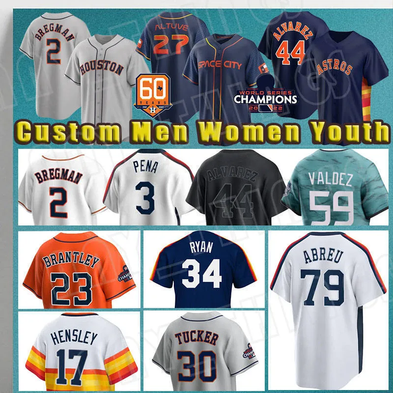 44 Yordan Alvarez 27 Jose Altuve Baseball 2 Alex Bregman Trikots 7 Craig Biggio 30 Kyle Tucker Astros Jeff Bagwell 6 Jake Meyers 34 Nolan Ryan 3 Jeremy Pena 77 Luis Garcia