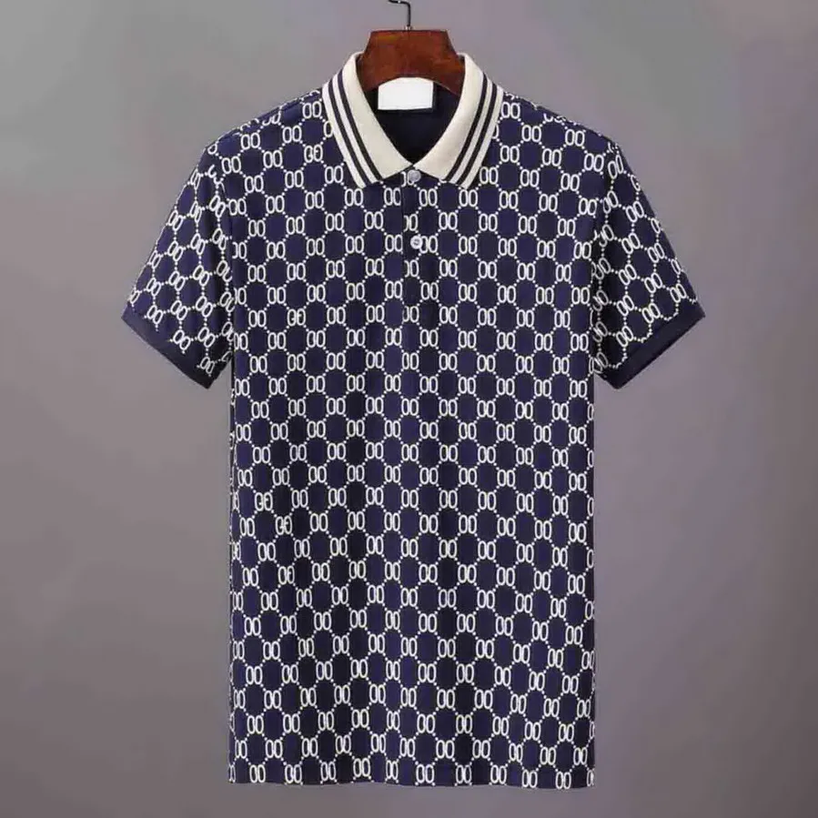 Sommer-Herren-Polohemden, Designer-Polohemden, kurze Ärmel, mit Buchstabendruck, lässig, Business-Mode, Polo