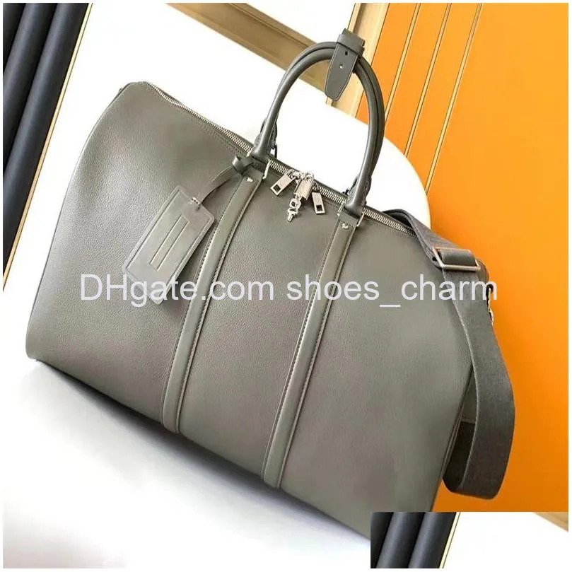 10A حقائب Dufffle Bag Classic 50cm The Tote Travel Lage للرجال الحقيقيين من الجلود ذات الجودة العليا للنساء عبر الكبرى