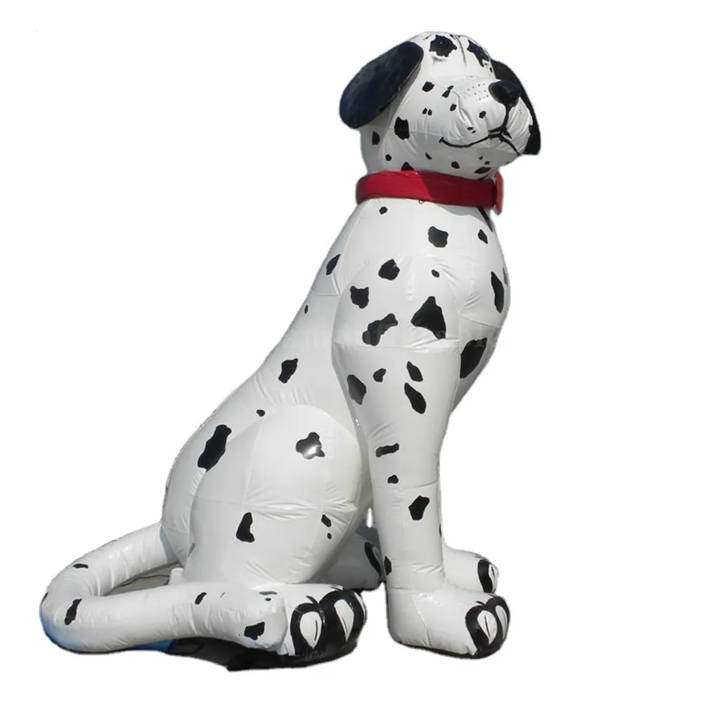 wholesale Lovely 8m 26ft giant inflatable Dalmatian dog balloon cartoon animal mascot for zoo Pet shop animals Hospital advertising