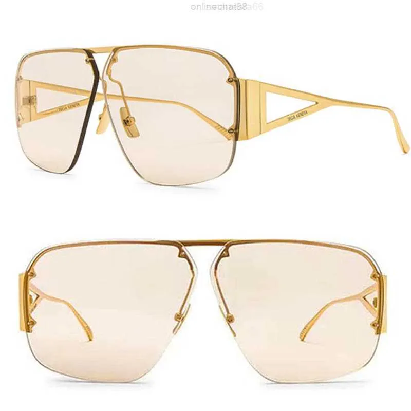 Occhiali da sole classici da uomo Aviator Sunclasses BV1065S da donna con montatura rettangolare in metallo, occhiali da sole da vista casual retrò, occhiali da golf da pesca con scatola originale