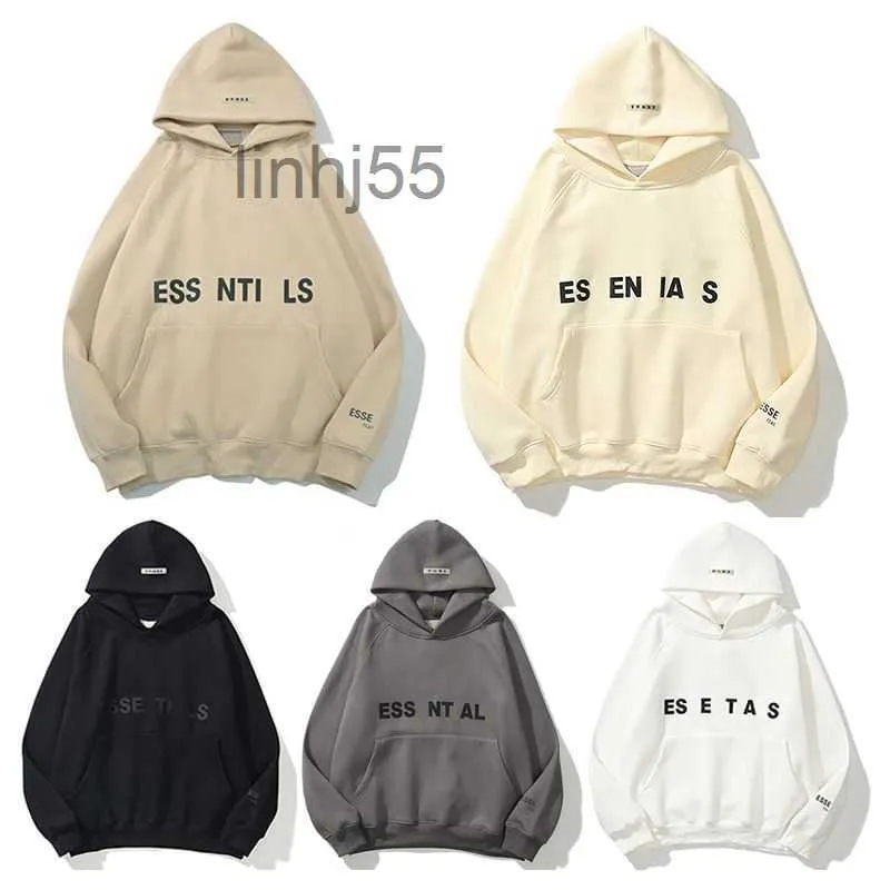 Erkek Hoodies Sweatshirts Ess Hoodie Erkekleri Kadınlar Sıradan Spor Serin Baskılı Büyük Boy Hip Hop Sokak Kazak Yansıtıcı Mektup Pamuk ES JV7Z