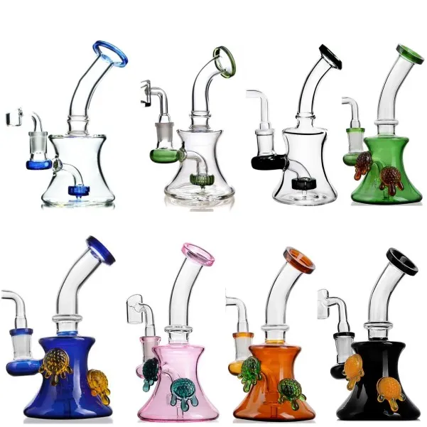 Heady Dab Rig Thick Glass Water Pipes Tornado Bongs Smoking Hookah Pipes For Toro Mobius Matrix Perc With 14mm Dome 8inch