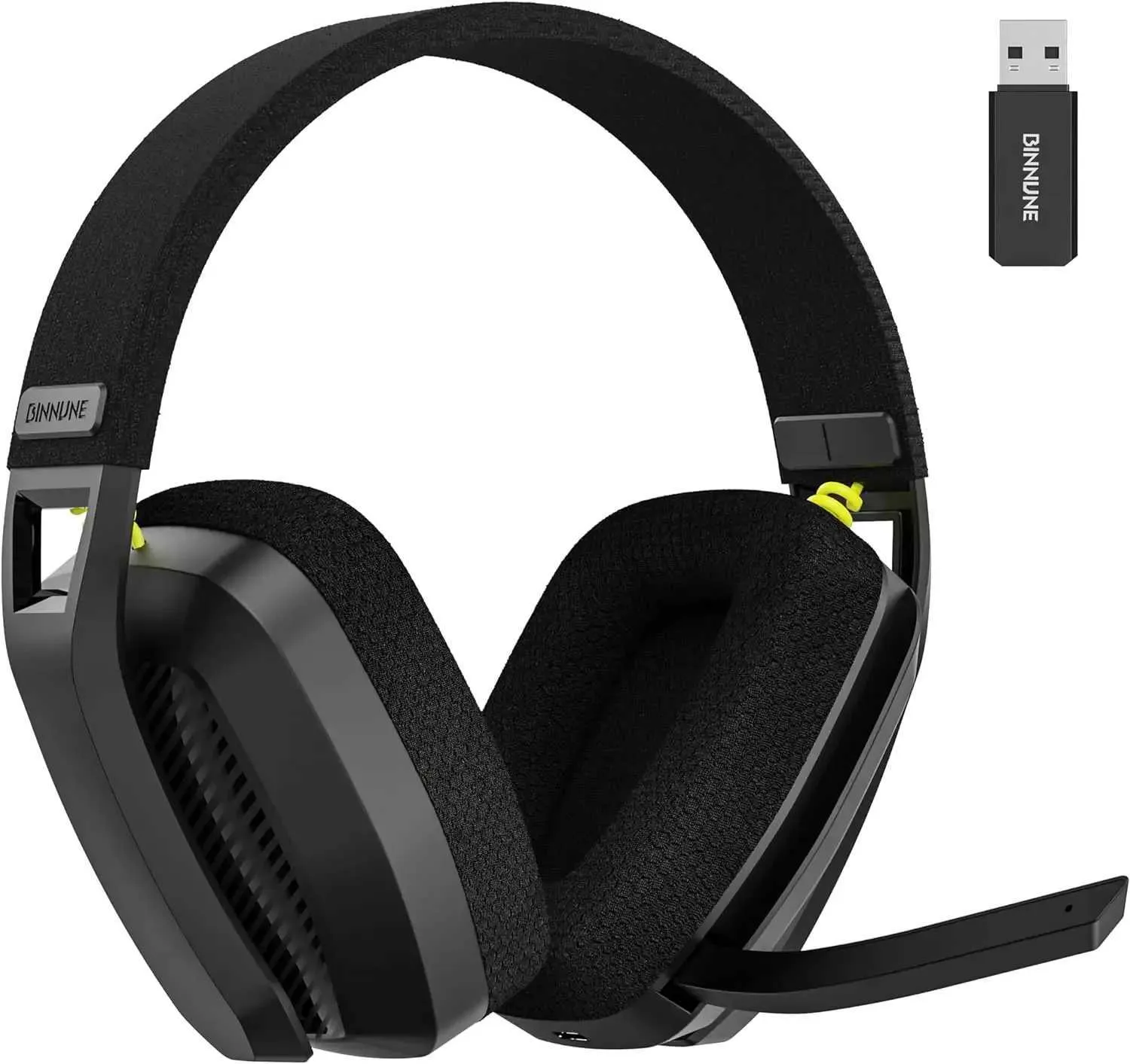 Headset Binnune BW06 2.4G trådlöst spelhuvud med flip ENC-mic för PC PS4 PS5 Gamer Dual-Mode Bluetooth-hörlurar J240123