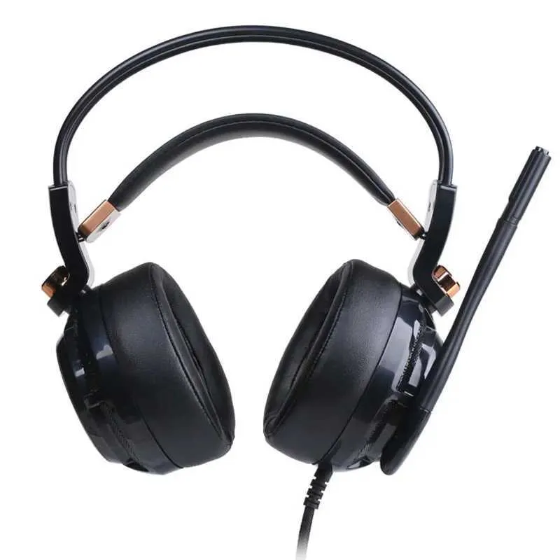 Active Noise Cancelling Gaming Headset with Mic Somic G941 7.1 Virtual Surround Sound USB Headphone with LED Light for PC Laptop