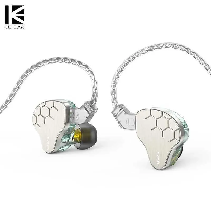 Kulaklıklar Kbear Lark Hybrid 1DD+1BA Sürücü KS1 Kulaklık Hifi Kulak Müzik Müzik Sporunda Kulak Monitör Kablolu Kulaklık Kulaklıkları IEMS J240123