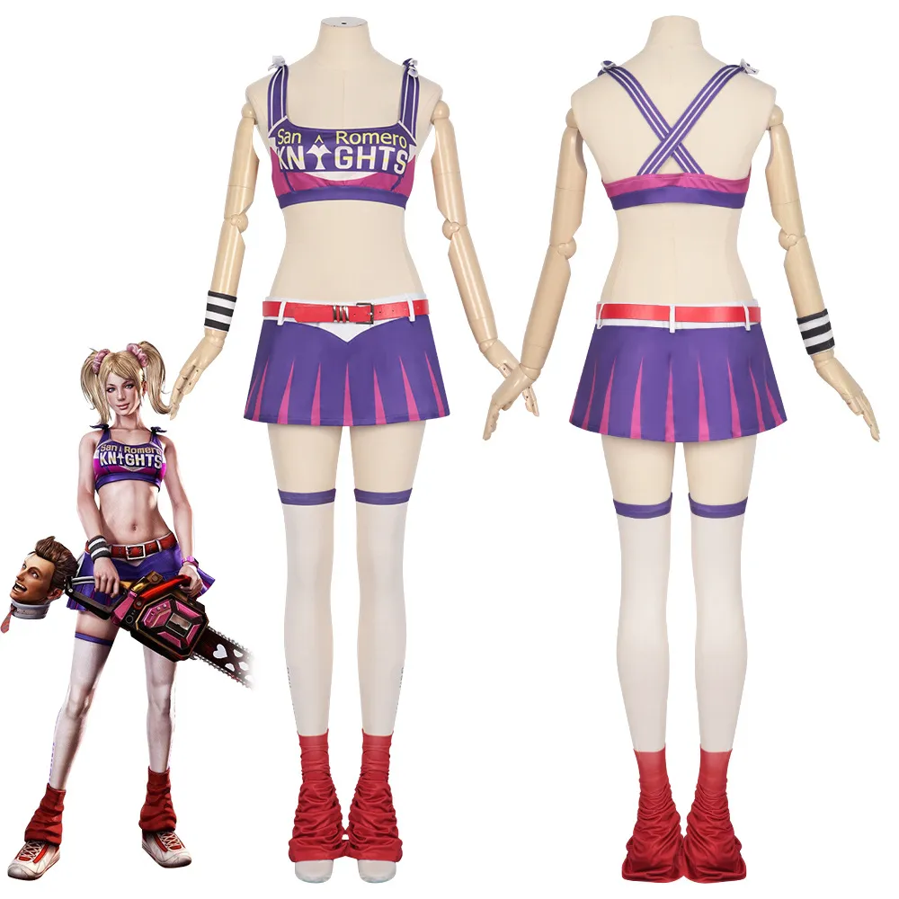 Gonne Lecca-lecca Motosega Costume Giulietta Starling gioco Cosplay Uniforme Ragazze Donne adulte Vestono Top Costumi di Halloween per feste