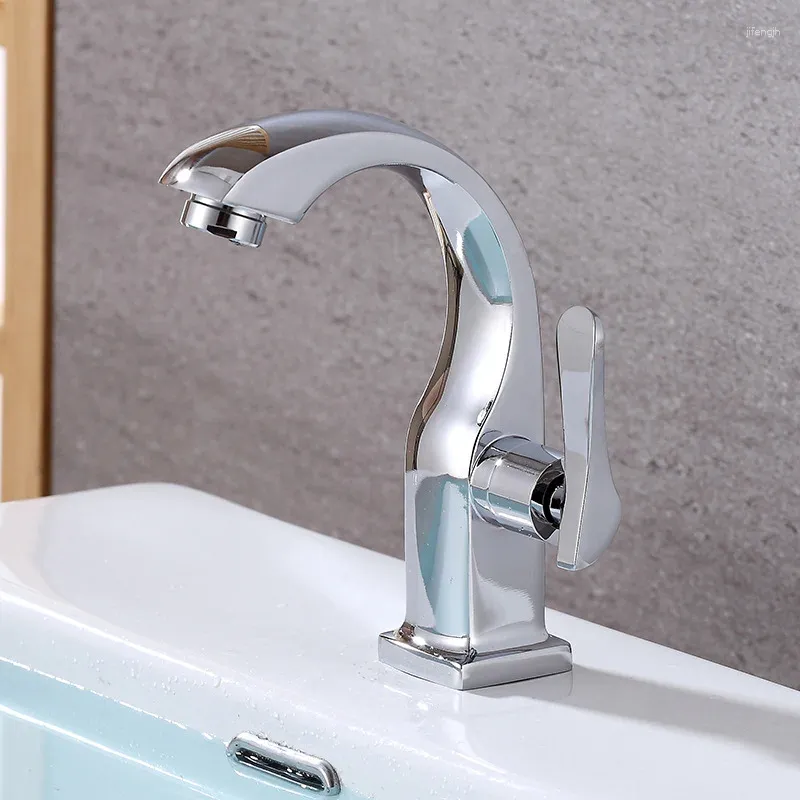 Bathroom Sink Faucets Only Cold Basin Faucet Zinc Alloy Water Deck Mounted Taps Chrome Torneira Kitchen Accessories