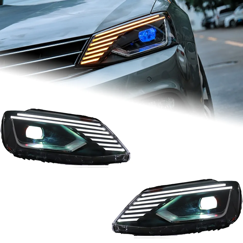 Car Head Lights Parts for VW Jetta 2011-20 18 Jetta Gli Europe Version LED Front Headlight Replacement DRL Daytime Light