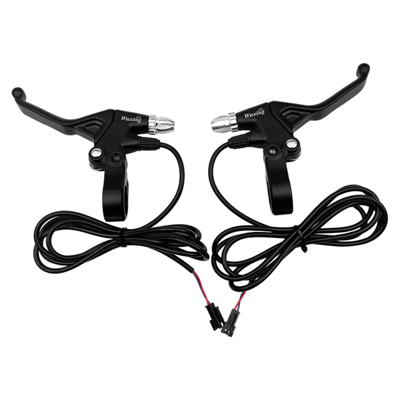 Electric Bicycle Rearview Mirror Hole Bar Grips throttle Handle Brake Lever