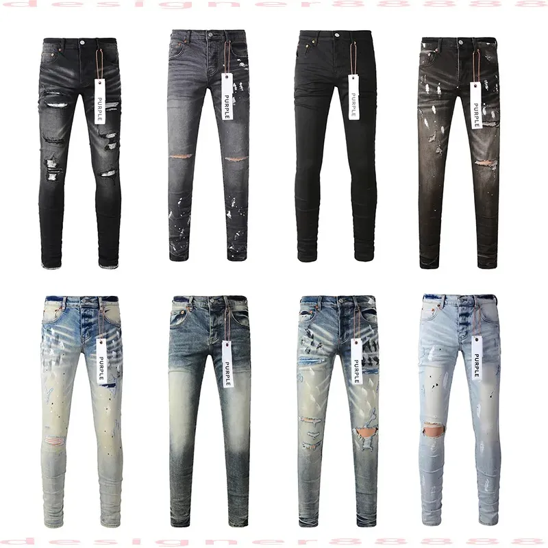 5A Lila Jeans Denim-Hose Herrenjeans Designer Lila Jean Herren Schwarze Hose Hohe Qualität Gerade Retro Streetwear Lässige Jogginghose Designer Joggerhose