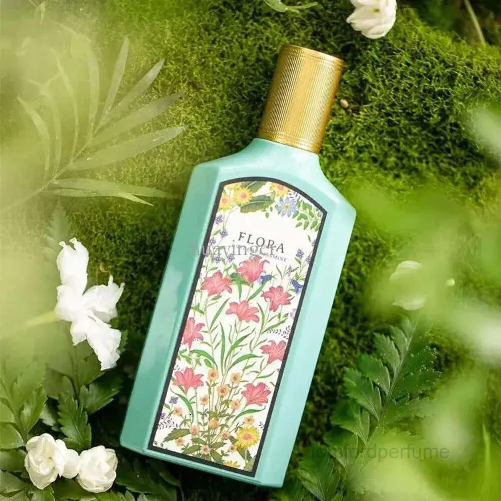 Designer Brand Flora Perfume Fragrance For Women Gardenia Cologne Ml Woman Sexy Jasmine Perfumes Spray EDP Parfums Royal Essence Best quality LQ1C