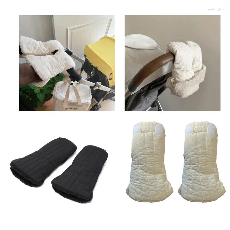 Części do wózka 1 para ciepłe i stylowe wózek ręczne wodoodporne rękawiczki wiatroodporne rękawiczki na zimową zimę