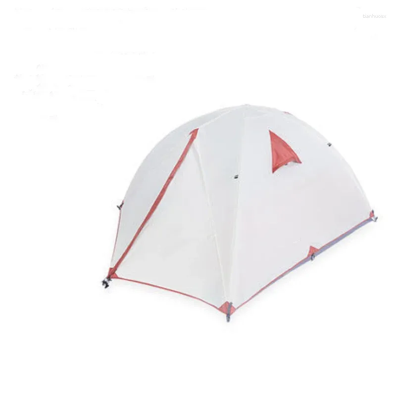 Tentes et abris double couche anti-pluie camping en plein air voyage d'alpinisme épaissi portable tente vallonnée trois saisons
