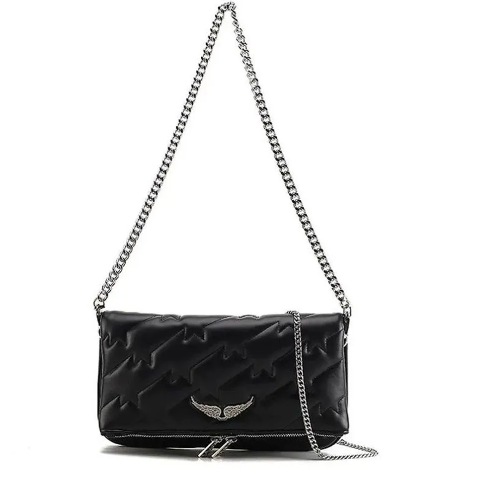 Spazio Designer Borse da donna Borsa Zadig Ali a spalle a spalla con diamante Messenger in pelle di pelle di pecora Croce due chai212g