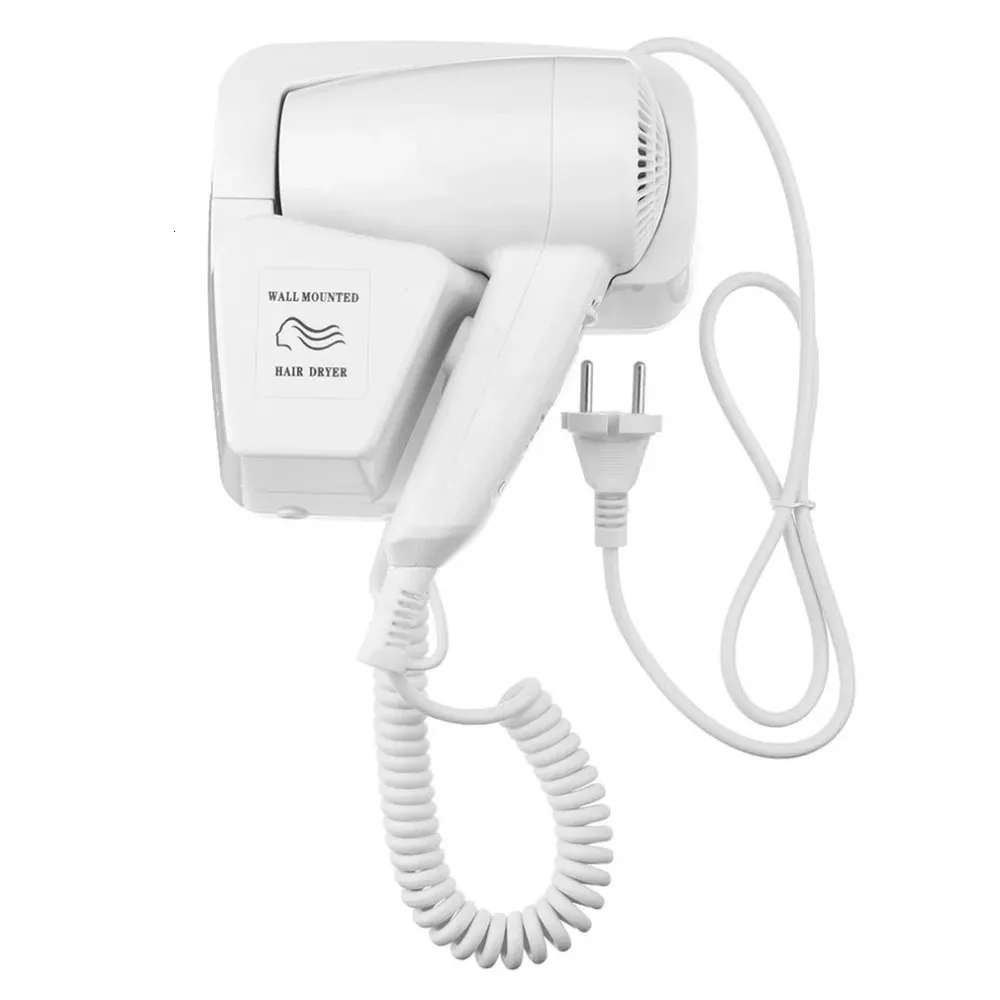 220V 1200W Negative Ion Wall Mounted Hair Dryer Blower el Home With Holder EU Plug Hair Dryer Blower Hair Drying Tool 240122