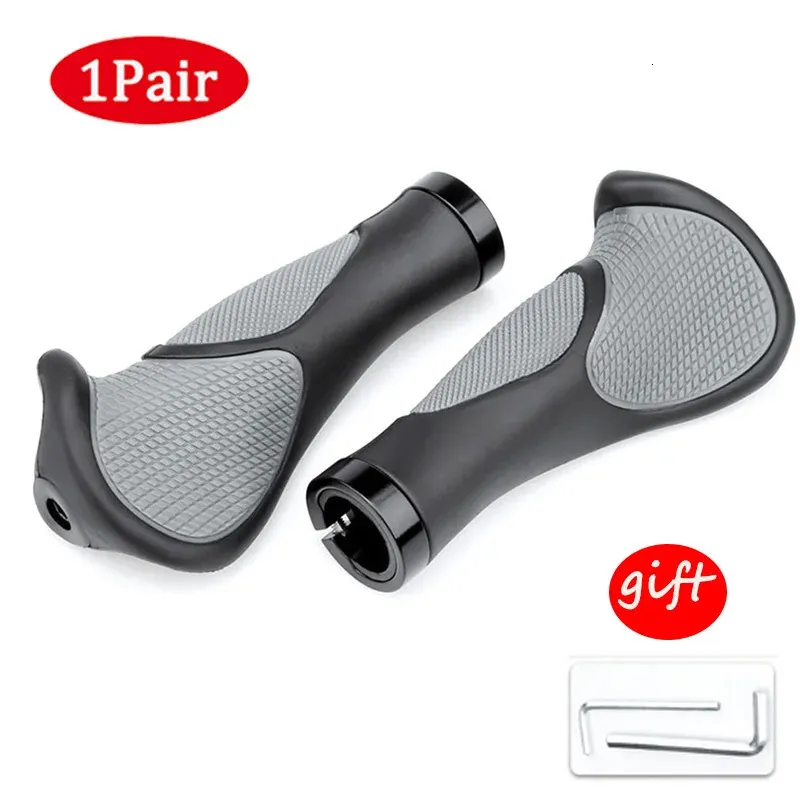 2023 Bicycle Grips AntiSkid Rubber Integrated MTB Cycling Hand Rest Mountain Bike Handlebar Casing Sheath Shock Absorption 240118
