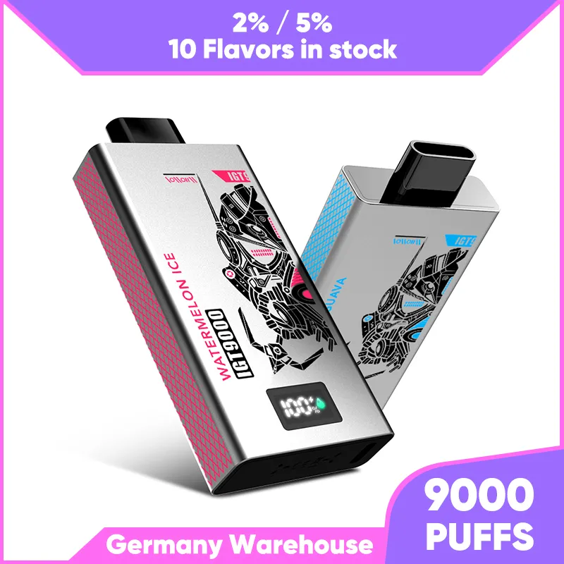 puff 9k vape original HAPP BAR 9000 puffs 10k puff disposable vape with Screen display 2% 5% ready to ship in Germany warehouse