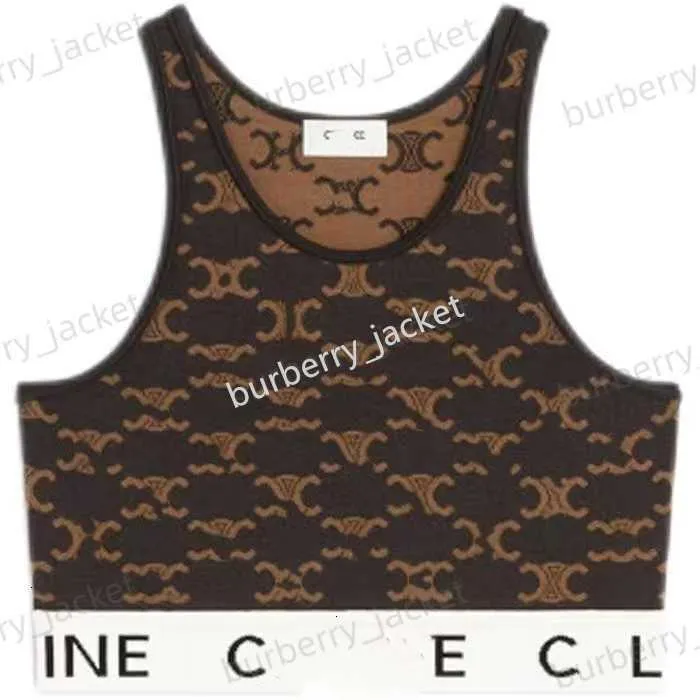 Designer Celins T Shirt Cropped Top CC koszule Kobiety Knits Cel Tee Knitted Sport Tank Tops Kobiet kamizelki joga koszulki s1syhh