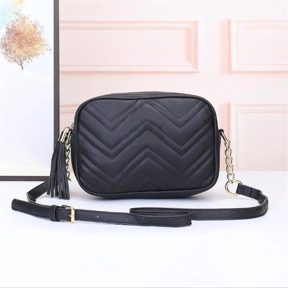 Modelos de alta qualidade Novos bolsas de ombro de corrente de ouro Crossbody Soho Bag Disco Messenger bolsa de bolsa de bolsa 3 cores Black204y