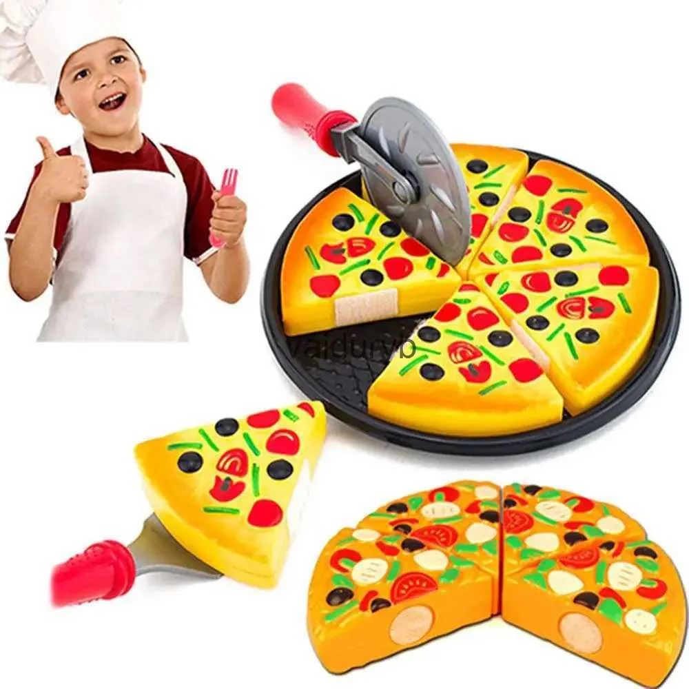 Mutfaklar Yemek Oynar 6 PCS Küçük Pizza Oyuncak LD Mutfak Simülasyon Partisi KidsVaiduryb için Hızlı