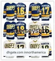 Hockey Jerseys 2016 Brothers Charlestown Slap Shot Movie CCM Cheap 16 Jack Hanson 17 Steve 18 Jeff 7 Reggie