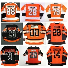 qqq8 Owen Tippett Hockey Jersey Joel Farabee 00 Gritty 13 Kevin Hayes Provorov Sean Couturier RON HEXTALL 89 Cam Atkinson 51 Derrick Pouliot