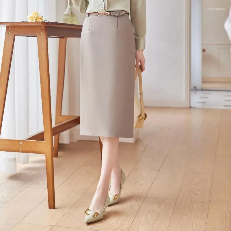 Jupes AIyssa Fashion Elegant Professional Jupe longue de haute qualité pour femmes