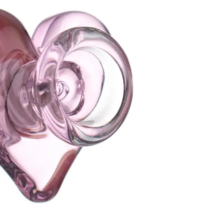 Meisjesachtig 14mm roze hartvorm Glazen Kommen Roken Accessoires Waterpijpen Waterleidingen Glazen Kom beker Bong Shisha Dab Rigs