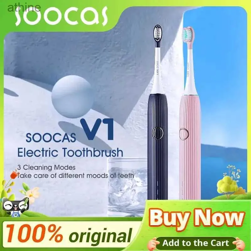 Сменные насадки для электрических зубных щеток SOOCAS Sonic Toothbrush V1 Smart Cleaning and Brush Водонепроницаемая портативная дорожная щетка YQ240124