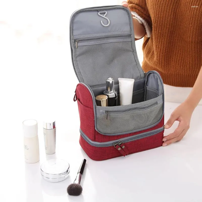 Cosmetic Bags Hanging Travel Toiletry Organizer With Hook And Handle Waterproof Bag Dop Kit For Men Or Women #6601