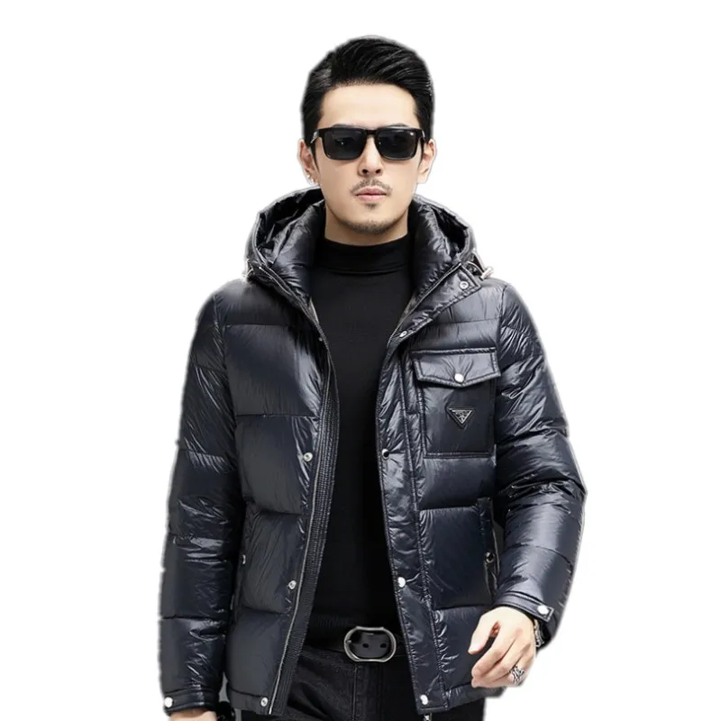 Mens puffer Jacket Winter Down Coat hooded 3XL 4XL 5XL designer jackets Long zipper pocket Windbreaker duck down Thick Warm parka Casual Fashion Coats Plus Size