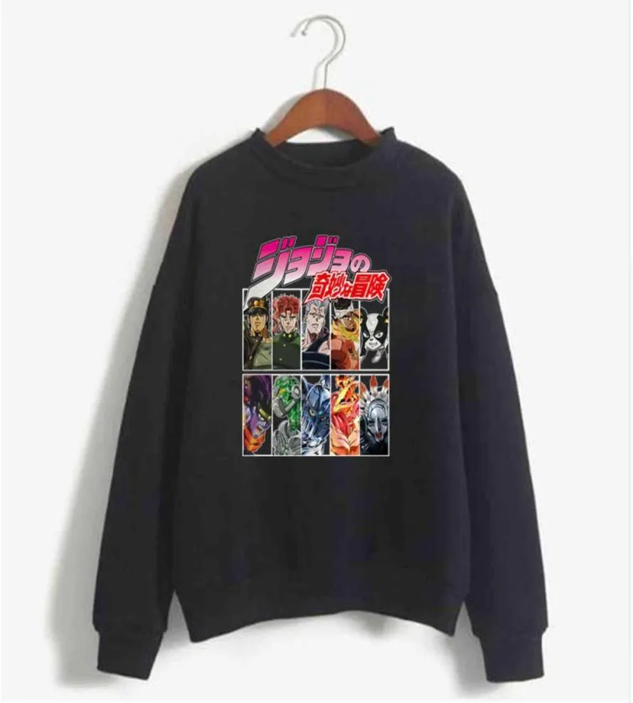 2020 JoJo Anime Manga sudadera con estampado de roles dibujos animados bonita sudadera holgada de algodón para hombres Y11219283988