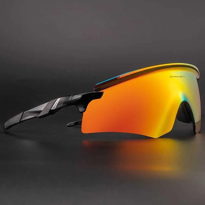 Occhiali sportivi da esterno 9471 Occhiali da sole da ciclismo e corsa Unisex Mezza montatura resistente ai raggi UV per uomo e donna Q8ya Oakleies