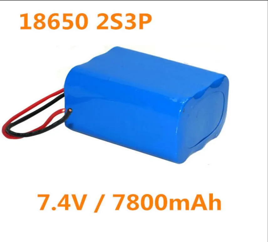 1pc 74v 7800mah bateria de íon de lítio 6pcs 18650 2S3P para luz LED laptop solar luz de rua câmera aspirador de pó 7332346