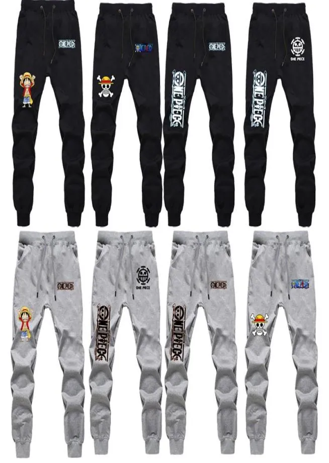 Men039s Pants Anime One Piece Luffy Casual Sweatpants Law Zoro Edward Gate Summer Sweat Pockets Fashion Jogger Jogging Long Pan2027837