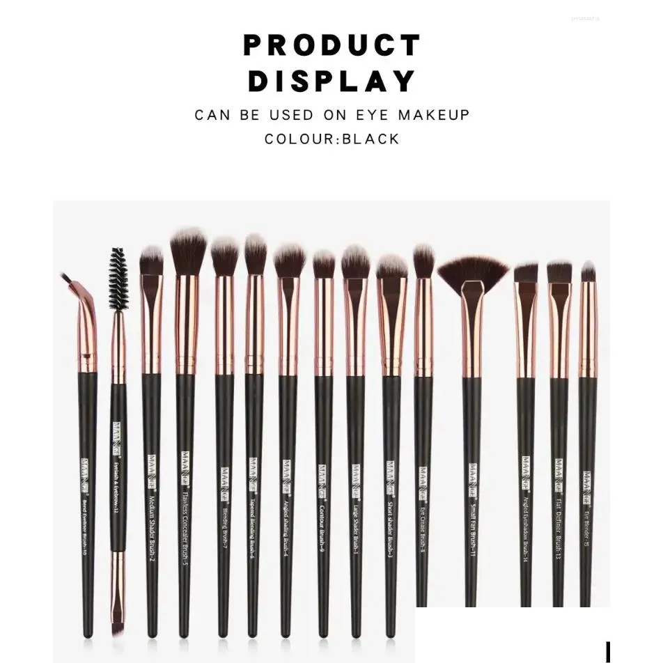 Makeup Brushes Syntetiska borstar Eye Shadow Brush Långvariga verktyg Eyelash Lätt att använda Soft Essentials Drop Delivery Health Beauty OTPSB