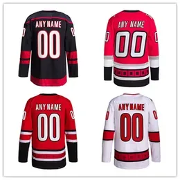 Hockey Jerseys Sebastian Aho 20 Brent Burns 8 Andrei Svechnikov 37 Staal 11 Jersey Red Black White New Size S-xxxl Ed Men Jersey