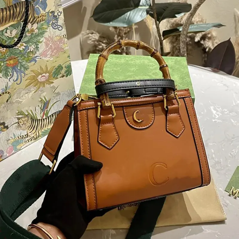 Poignée en bambou Diana sacs fourre-tout sacs à main de créateur mode épaule femmes fourre-tout marque de luxe portefeuille classique rayé sangle bandoulière sacs vintage -14