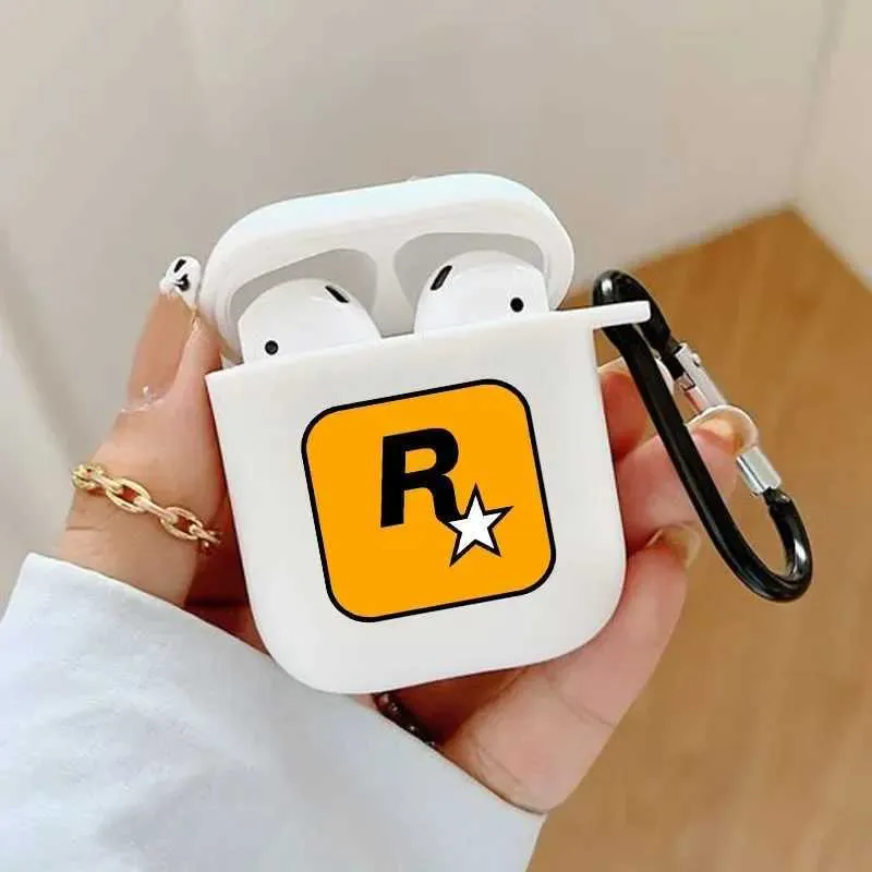 携帯電話ケースロックスターゲームエアポッドプロ2世代ケースApple Airpods 2 3ゲームプレーヤー向けのギフトのためのワイヤレスイヤホンカバー