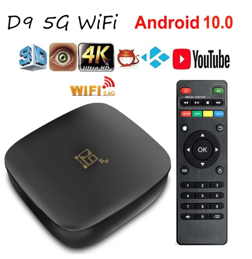 Smart TV Box Amlogic S905W 5GWifi1GB 8GB HD 3D 24G WiFi Brasile Lettore multimediale Set Top Box1304109