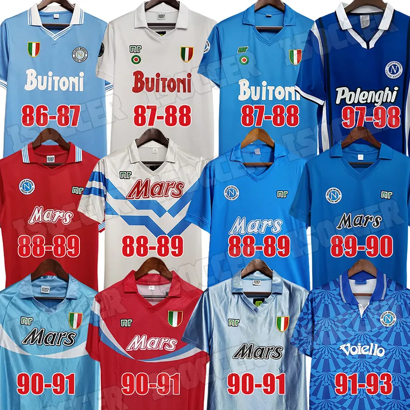 Napoli Retro Soccer Jersey - Vintage Calcio Napoli Kits 1987